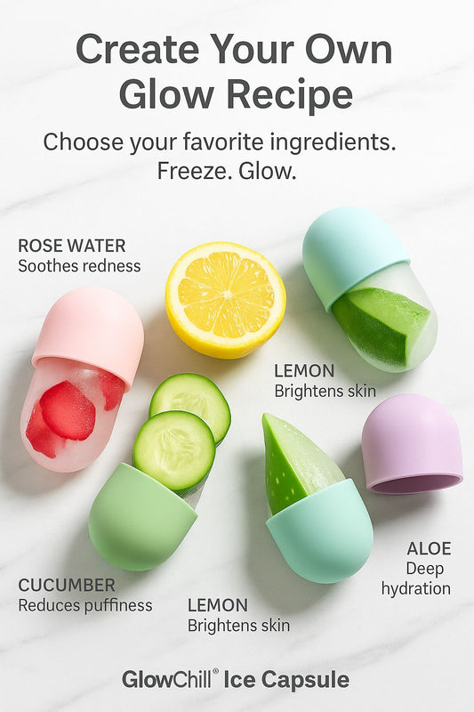 GlowChill™ Ice Therapy Capsule – Reusable Face Cooling Tool for Pore Tightening & Puffiness Relief